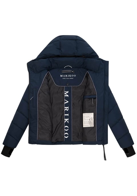 Marikoo Damen Steppjacke Yukanii mit Kapuze & femininer Passform - Image 4