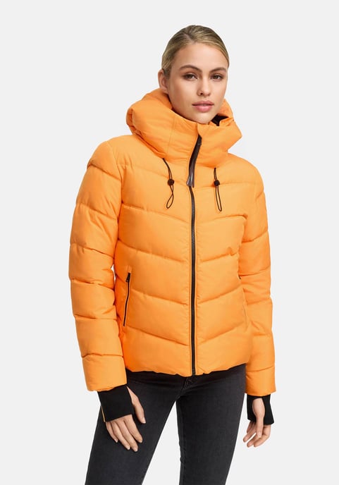 Marikoo Damen Steppjacke Yukanii mit Kapuze & femininer Passform - Image 5