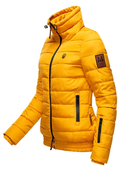 Marikoo Damen Steppjacke Poisen mit hohem Kragen & Teddyfleece-Taschen - Image 2