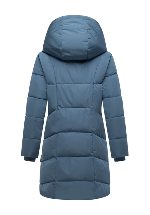 Marikoo Damen Steppmantel Virenaa mit Layer-Look & warmem Fleecefutter - Image 3