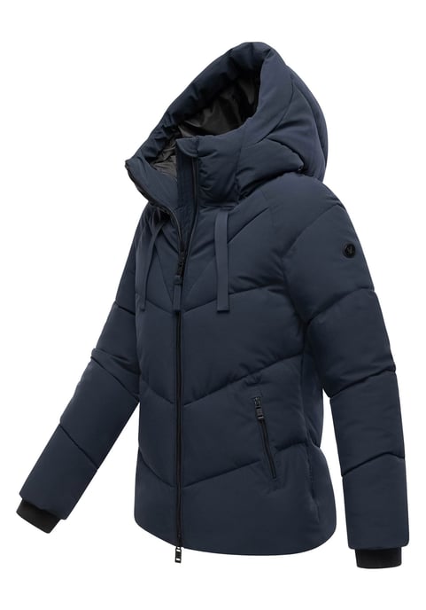 Marikoo Damen Wintersteppjacke Kwamee mit Kapuze & Zwei-Wege-Reißverschluss - Image 2