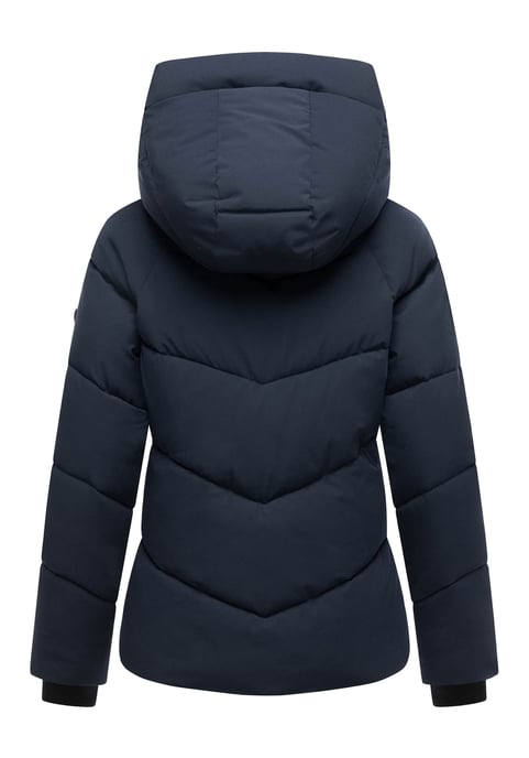 Marikoo Damen Wintersteppjacke Kwamee mit Kapuze & Zwei-Wege-Reißverschluss - Image 3