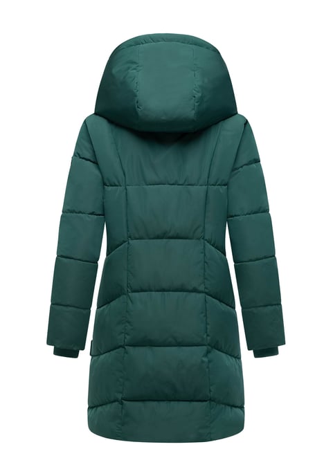 Marikoo Damen Steppmantel Virenaa mit Layer-Look & warmem Fleecefutter - Image 3