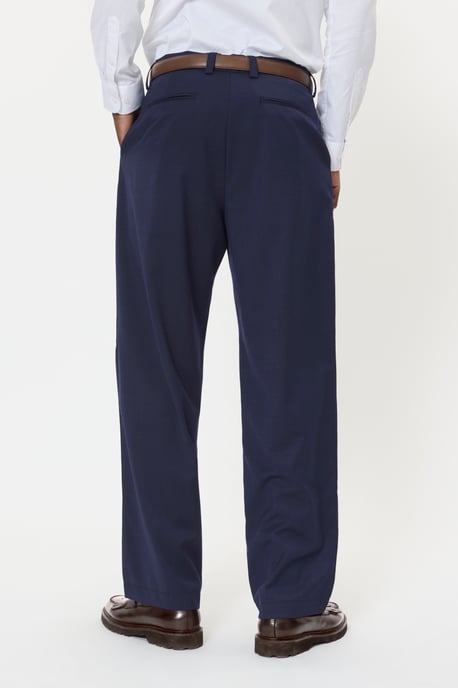 Casual Hose MAchino Casual Hose Lockere Passform navy blue - Image 3
