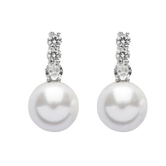 US Polo Assn Jewellery Mila Rhodium-Ohrringe - Image 1