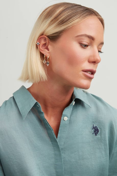 US Polo Assn Jewellery Charlotte Gelbgold-Ohrringe - Image 2