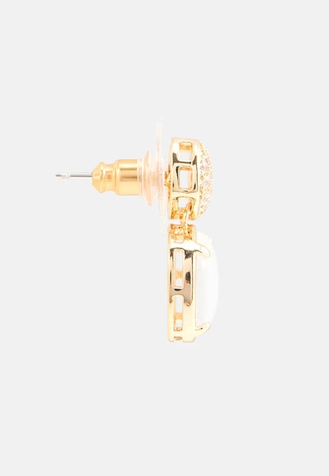 US Polo Assn Jewellery Abigail Gelbgold-Ohrringe - Image 2