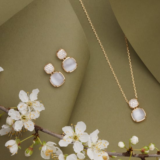 US Polo Assn Jewellery Abigail Gelbgold-Ohrringe - Image 3