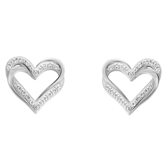 Orphelia 'Cecilia' Damen 925 Sterlingsilber Set: Halskette + Ohrringe + Ring - Silber SET-7584 - Image 3