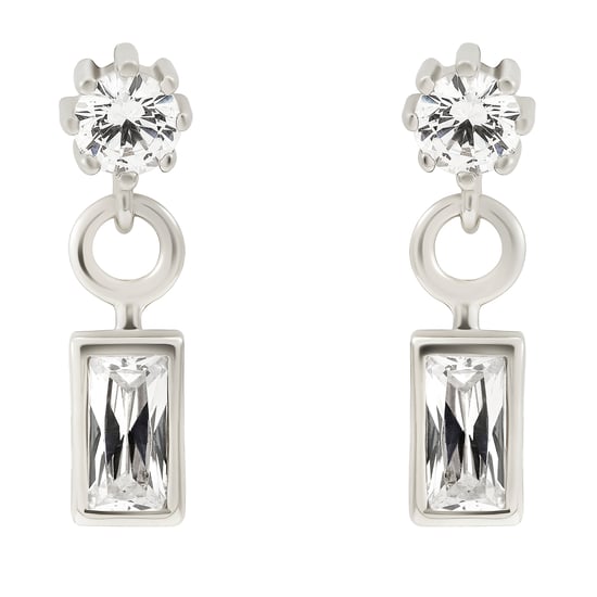 Orphelia 'Madelyn' Damen 925 Sterling Silber Set: Halskette + Ohrringe + Ring - Silber SET-7583 - Image 3
