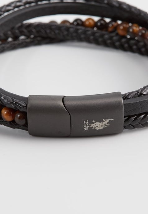 US Polo Assn Jewellery Brandon Schwarzes Armband - Image 3