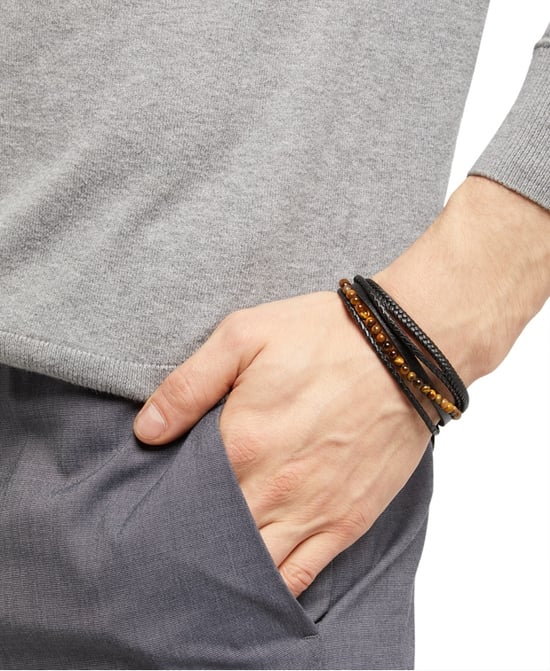 US Polo Assn Jewellery Brandon Schwarzes Armband - Image 4