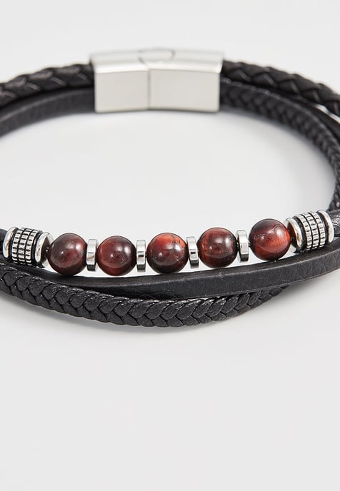 US Polo Assn Jewellery Brandon Schwarzes Armband - Image 2