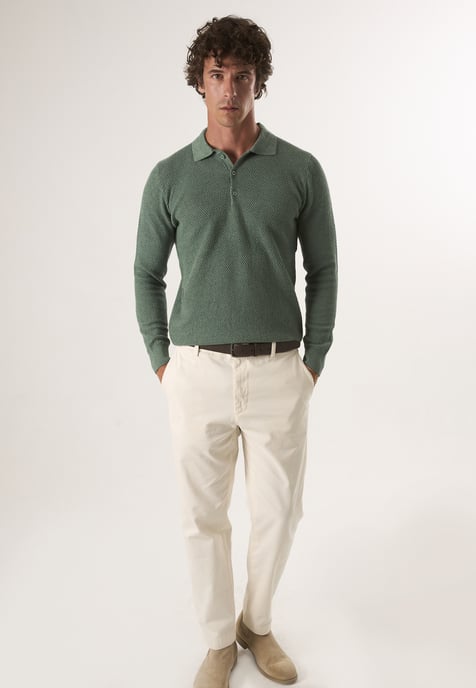 Pullover Pullover Mit Polo-Kragen Und Knöpfen - Image 2