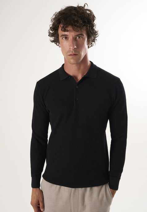 Pullover Pullover Mit Polo-Kragen Und Knöpfen - Image 1