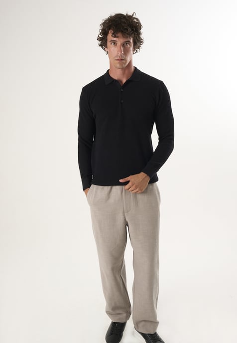 Pullover Pullover Mit Polo-Kragen Und Knöpfen - Image 2