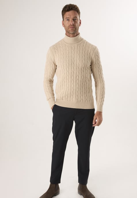 Pullover Rollkragenpullover Aus Kabelstrick - Image 2