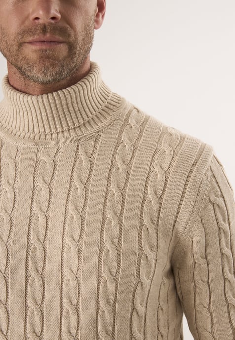 Pullover Rollkragenpullover Aus Kabelstrick - Image 3