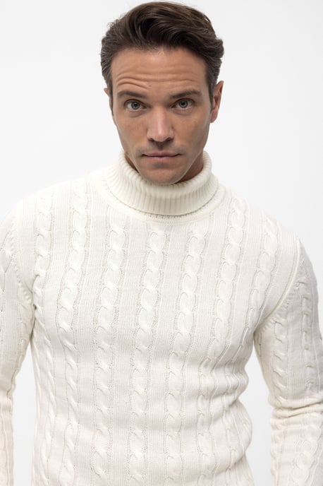 Pullover Rollkragenpullover Aus Kabelstrick - Image 2