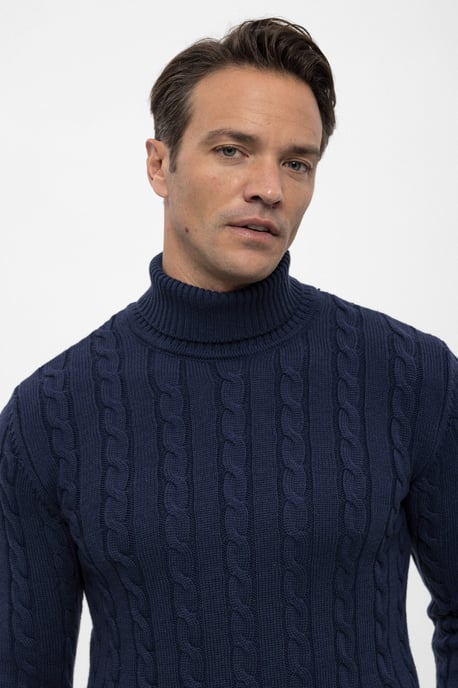 Pullover Rollkragenpullover Aus Kabelstrick - Image 2