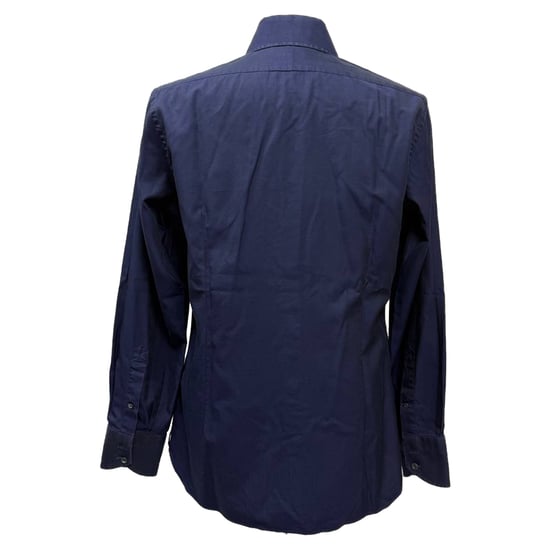 Tom Ford Langarmhemd aus marineblauer Baumwolle - Image 3