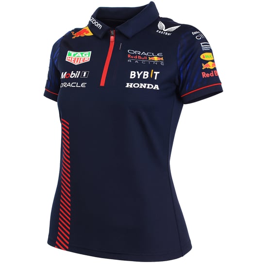 Castore Red Bull Racing F1 Team Damen Polohemd in Marineblau - Image 3