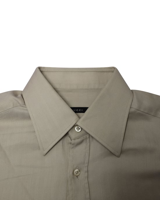 Gucci Button-Down-Hemd aus beiger Baumwolle - Image 3
