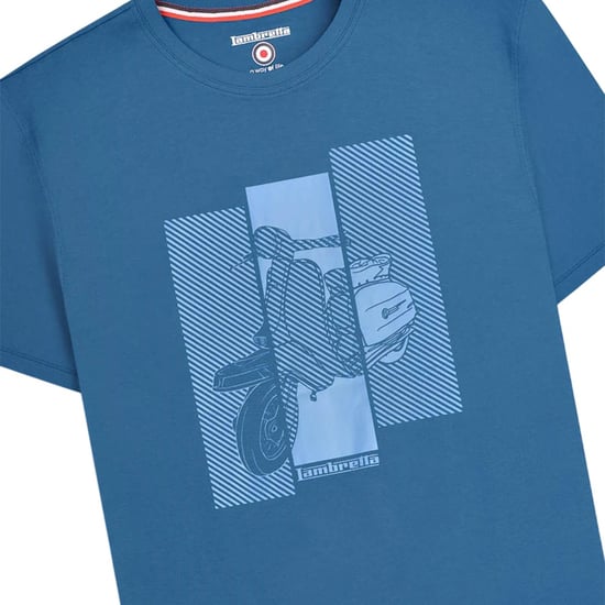 Lambretta Herren Scooter T-Shirt (Dunkelblau) - Image 4
