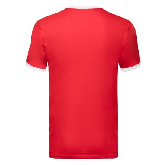 Fruit of the Loom - "Ringer 160" T-Shirt für Herren (Rot/Weiß) - Image 2
