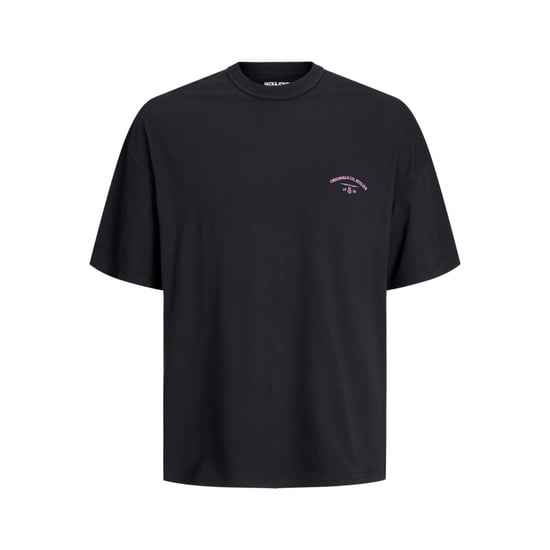 Herren-T-Shirt der Marke Jack & Jones. Das Shirt ist aus hochwertiger Baumwolle gefertigt und bietet einen hohen Tragekomfort. Marke: Jack & JonesModellname: Santorini Oversize Fit Tee Kategorie: men's tee ssMaterialien: BaumwolleFarbe: schwarz - Image 1