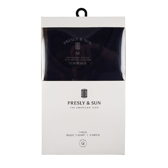 Herren-T-Shirt der Marke Presly & Sun. Die T-Shirts von Presly & Sun sind aus Bio-Baumwolle und Elastan hergestellt und haben eine figurbetonte Passform. Die weiche Baumwolle und das Elastan sorgen für einen hohen Tragekomfort.  Marke: Presly & SunModelln - Image 4