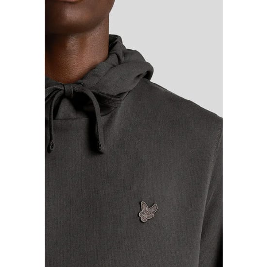 Lyle & Scott Tonal Eagle Logo Gunmetal Grey Pullover-Hoodie - Image 2