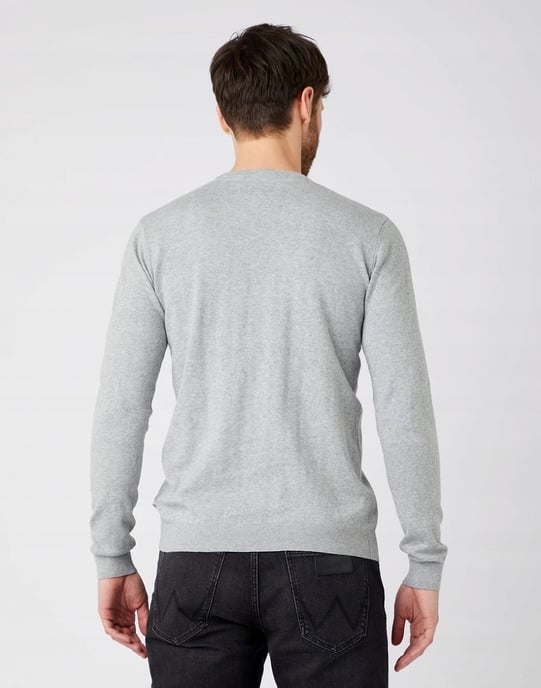 wolljacke crew knit mid grau - Image 2
