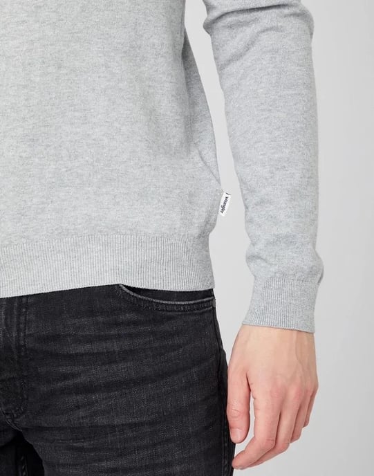 wolljacke crew knit mid grau - Image 5