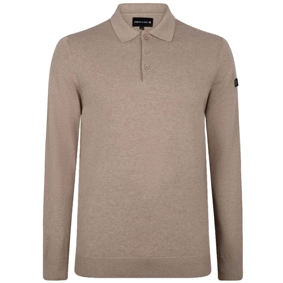 Herren-Pullover der Marke Presly & Sun. Der Pullover von Presly & Sun ist aus Bio-Baumwolle hergestellt und hat eine normale Passform. Die weiche Baumwolle sorgt für hohen Tragekomfort. Marke: Presly & SunModellname: Brad Long Sleeve Knitted PoloKategori - Image 1