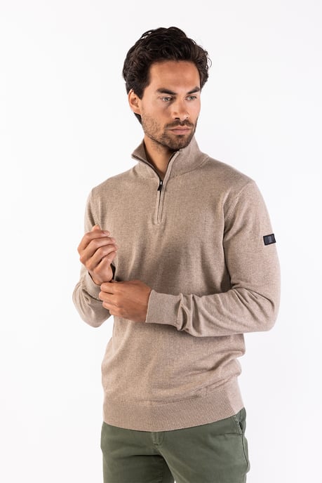 Herren-Pullover der Marke Presly & Sun. Der Pullover von Presly & Sun ist aus Bio-Baumwolle hergestellt und hat eine normale Passform. Die weiche Baumwolle sorgt für hohen Tragekomfort. Marke: Presly & SunModellname: Lewis Zip Knitted Pullover Kategorie: - Image 2