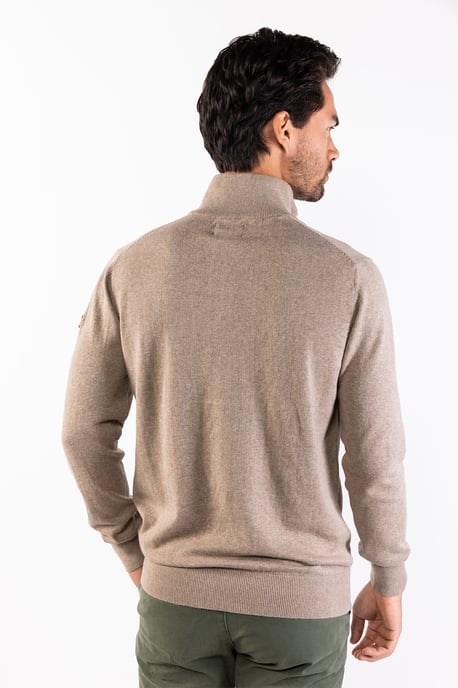 Herren-Pullover der Marke Presly & Sun. Der Pullover von Presly & Sun ist aus Bio-Baumwolle hergestellt und hat eine normale Passform. Die weiche Baumwolle sorgt für hohen Tragekomfort. Marke: Presly & SunModellname: Lewis Zip Knitted Pullover Kategorie: - Image 3