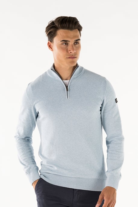 Herren-Pullover der Marke Presly & Sun. Der Pullover von Presly & Sun ist aus Bio-Baumwolle hergestellt und hat eine normale Passform. Die weiche Baumwolle sorgt für hohen Tragekomfort. Marke: Presly & SunModellname: Lewis Zip Knitted Pullover Kategorie: - Image 2