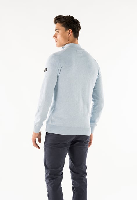 Herren-Pullover der Marke Presly & Sun. Der Pullover von Presly & Sun ist aus Bio-Baumwolle hergestellt und hat eine normale Passform. Die weiche Baumwolle sorgt für hohen Tragekomfort. Marke: Presly & SunModellname: Lewis Zip Knitted Pullover Kategorie: - Image 3