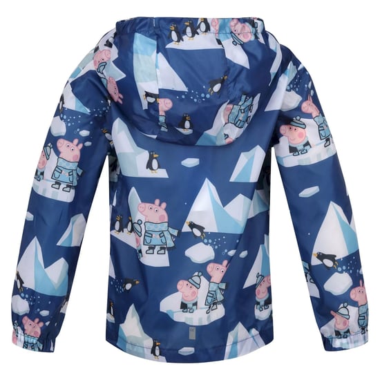 Regatta - "Penguin" Jacke, wasserfest Zum Falten für Kinder (Space-Blau/Eisblau) - Image 2