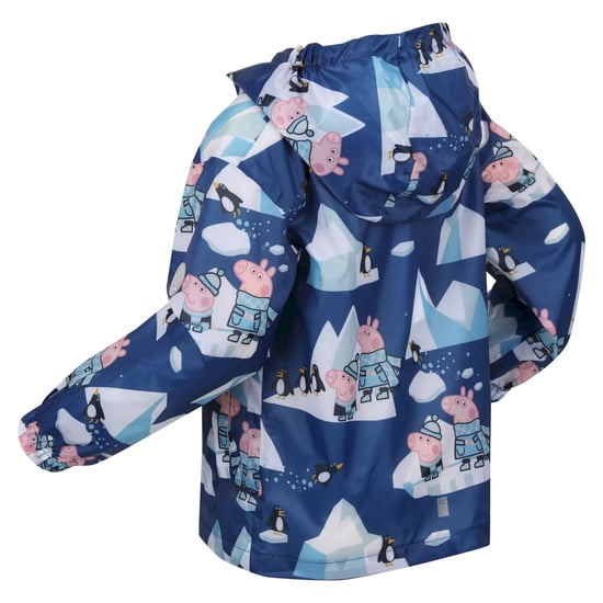 Regatta - "Penguin" Jacke, wasserfest Zum Falten für Kinder (Space-Blau/Eisblau) - Image 4