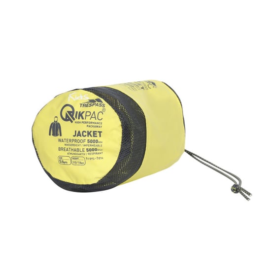 Trespass Childrens/Kids Qikpac Waterproof Packaway Jacket - Image 3