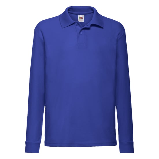 Fruit of the Loom - Poloshirt für Kinder Langärmlig (Königsblau) - Image 1
