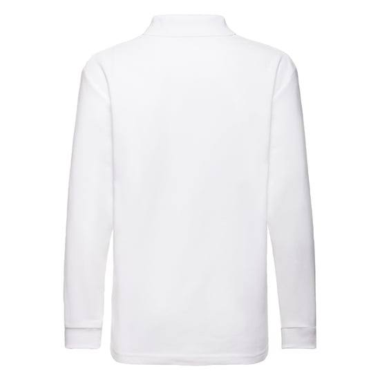 Fruit of the Loom - Poloshirt für Kinder Langärmlig (Weiß) - Image 2