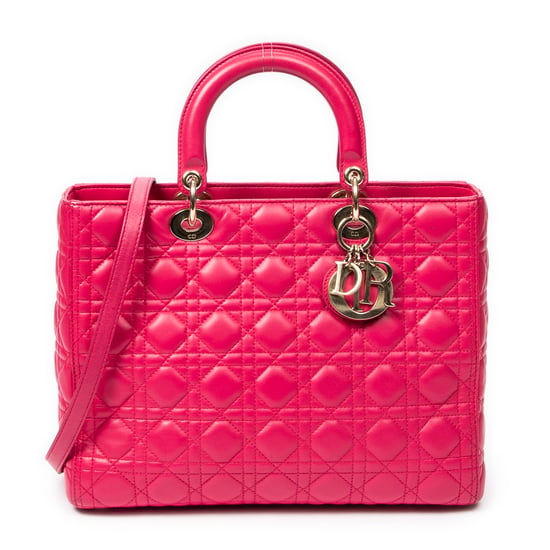 Large Lady Dior Zip Umhängetasche - Image 1