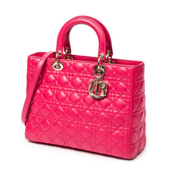 Large Lady Dior Zip Umhängetasche - Image 2