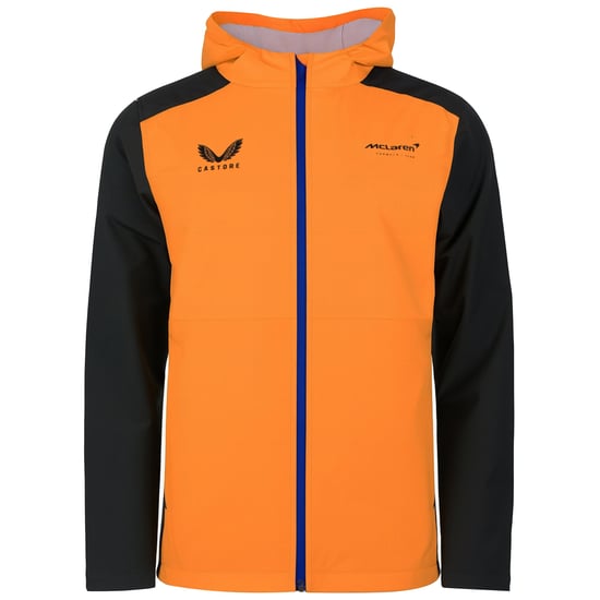 Castore x McLaren Formel-Team Herren Orange Wasserabweisende Jacke - Image 1