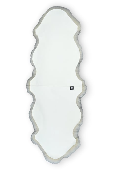 Echter Schaffell-Teppich, cremefarben, doppelt, natürlich, flauschig, seidig weich, echte Wolle - Image 2