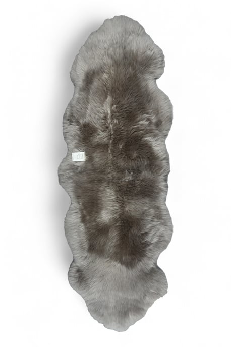 Echter Schaffell-Pilz, doppelt, natürlich, seidig, flauschig, weich, echter Wollteppich - Image 2