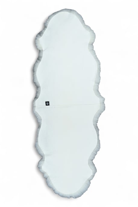 Echter Schaffell-Teppich, elfenbeinfarben, doppelt, natürlich, seidig, flauschig, weich, echte Wolle - Image 3